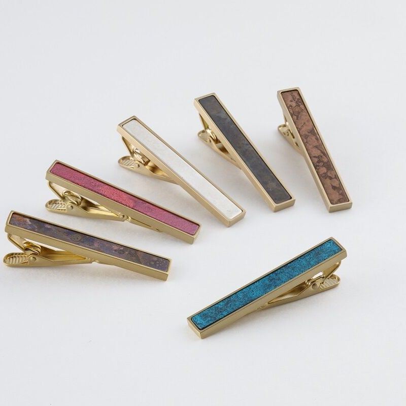 ﾓﾒﾝﾀﾑﾌｧｸﾄﾘｰ・Orii】 tie clip<ネクタイピン ゴールド> | 高岡伝渡