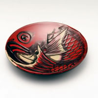 【天野漆器】銘々皿　鯛彫（一客）