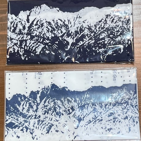 立山連峰 手ぬぐい  白・紺 2枚セット