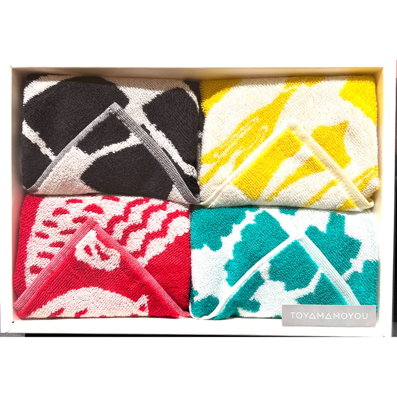 富山もよう】タオルハンカチ 4枚セット | 高岡伝渡 -online shop-