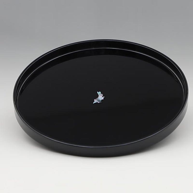 SALE【天野漆器】丸盆 ピーターラビット（貝入）黒 | 高岡伝渡 -online