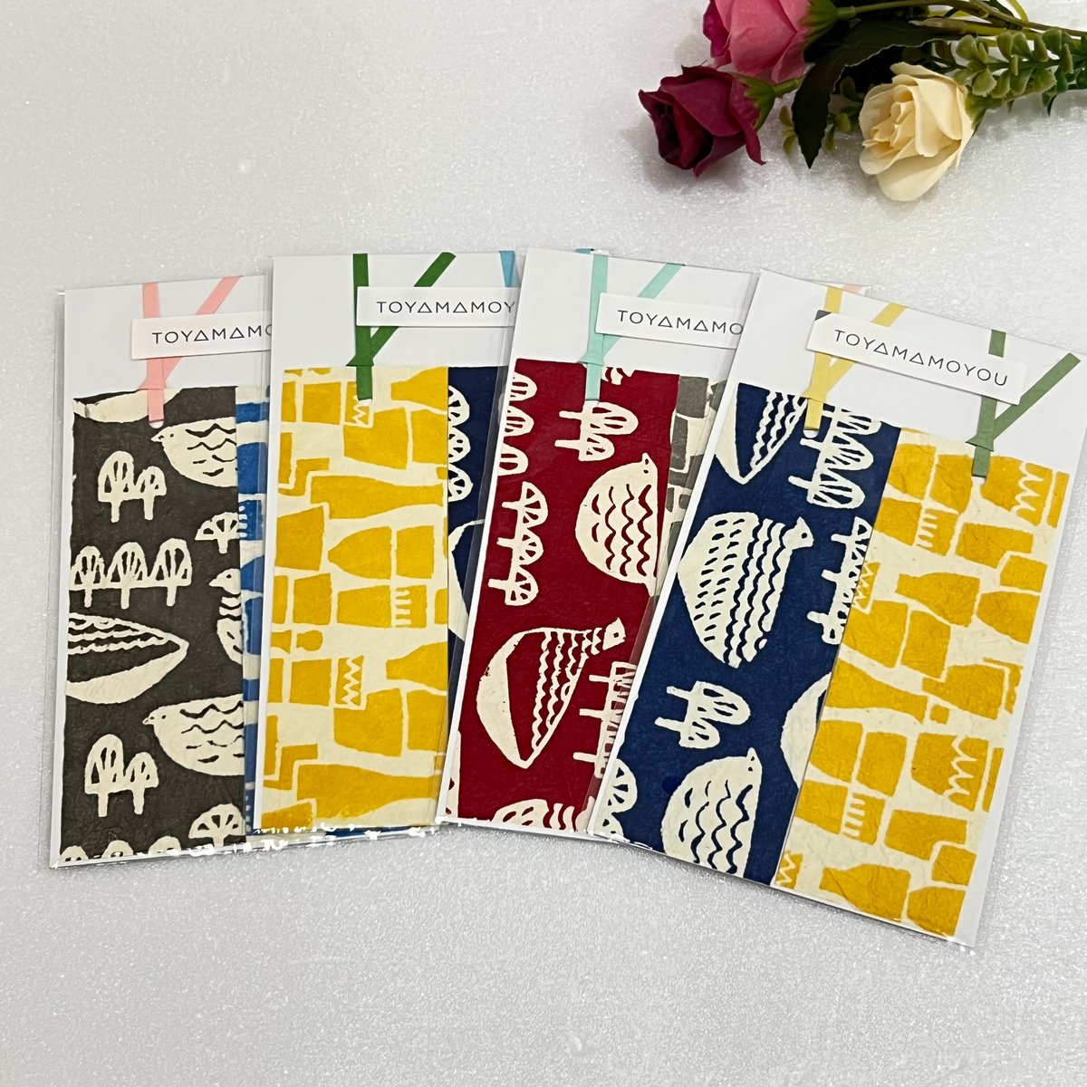 【ジル】　富山桂樹舎 D&DEPARTMENT 座布団　2枚セット 桂樹舎】 富山もよう 2枚しおり 4点セット | 高岡伝渡 -online shop-