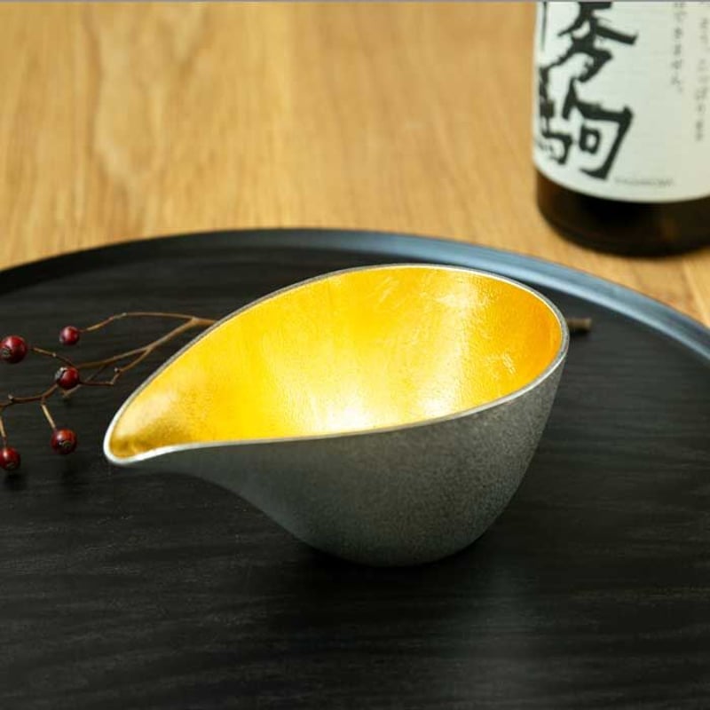 能作】片口 - 中 - 金箔 | 高岡伝渡 -online shop-