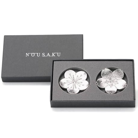 【能作】ほんの気持ちギフト（箸置-「花ばな」梅・桜2ヶセット）