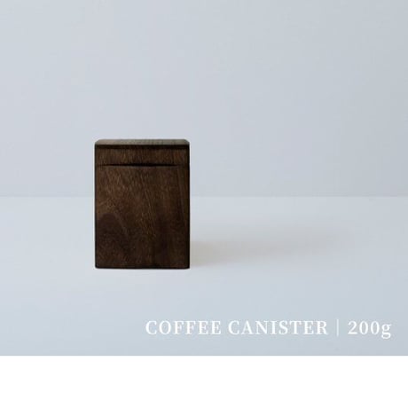 【美術木箱うらた】COFFEE STOCKER 国産桐 コーヒーストッカー《200g 焼桐》】