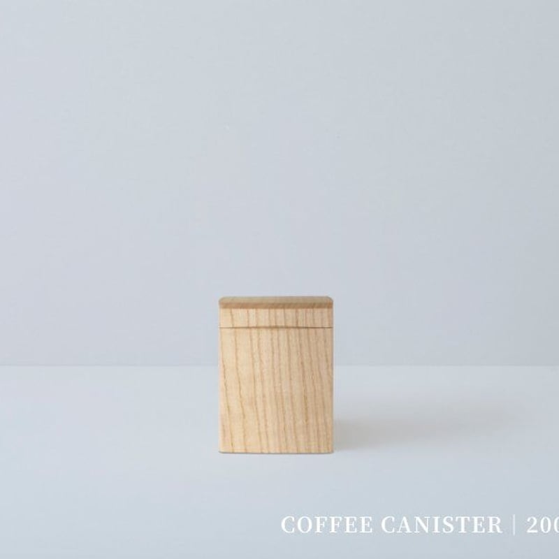 美術木箱うらた】COFFEE STOCKER 国産桐 コーヒーストッカー【200g
