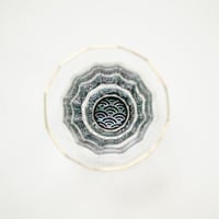 【天野漆器】金杯（万華鏡）青海波（貝入）黒