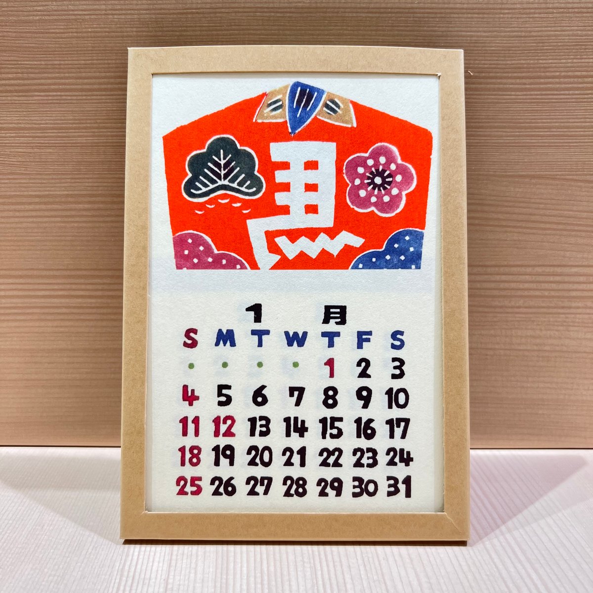 桂樹舎】2026年版 小田中耕一卓上カレンダー(縮小印刷版) 残り1点