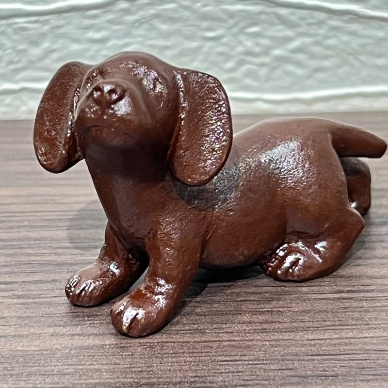 青銅製　金工　狛犬　盆景　箸置き　無銘 青銅製 金工 狛犬 盆景 箸置き 無銘