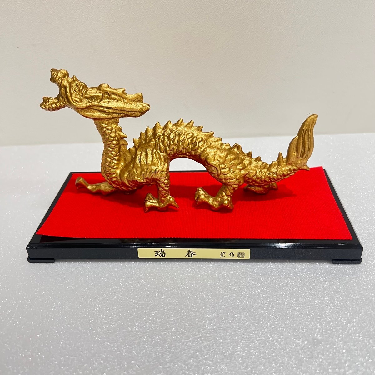 鶏青銅製置物桐箱入り銘入り村田宏作高岡伝統美術品開運干支鶏