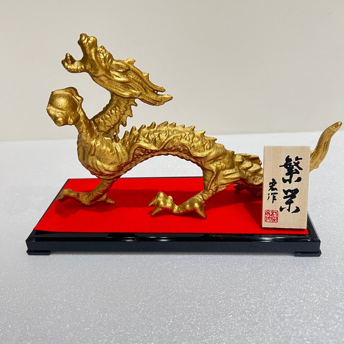 鶏青銅製置物桐箱入り銘入り村田宏作高岡伝統美術品開運干支鶏