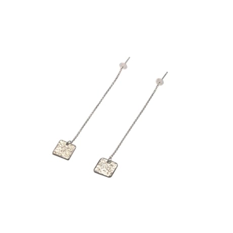 【NAGAE+】《ピアス》TIN BREATH Pierced earrings A 10×10mm Silver
