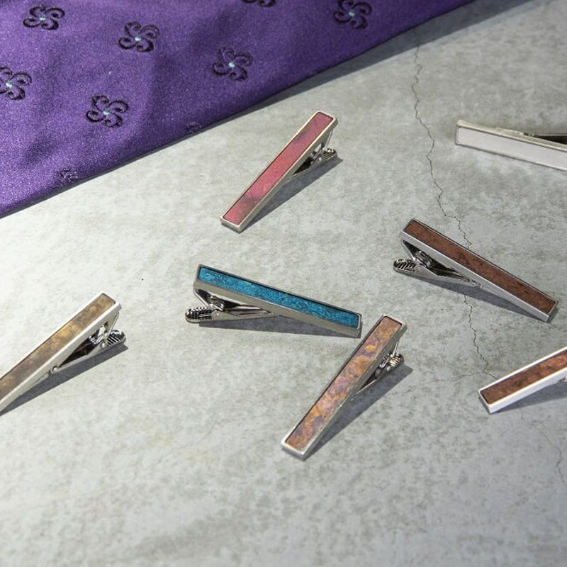 ﾓﾒﾝﾀﾑﾌｧｸﾄﾘｰ・Orii】 tie clip_silver<ネクタイピン シルバー>