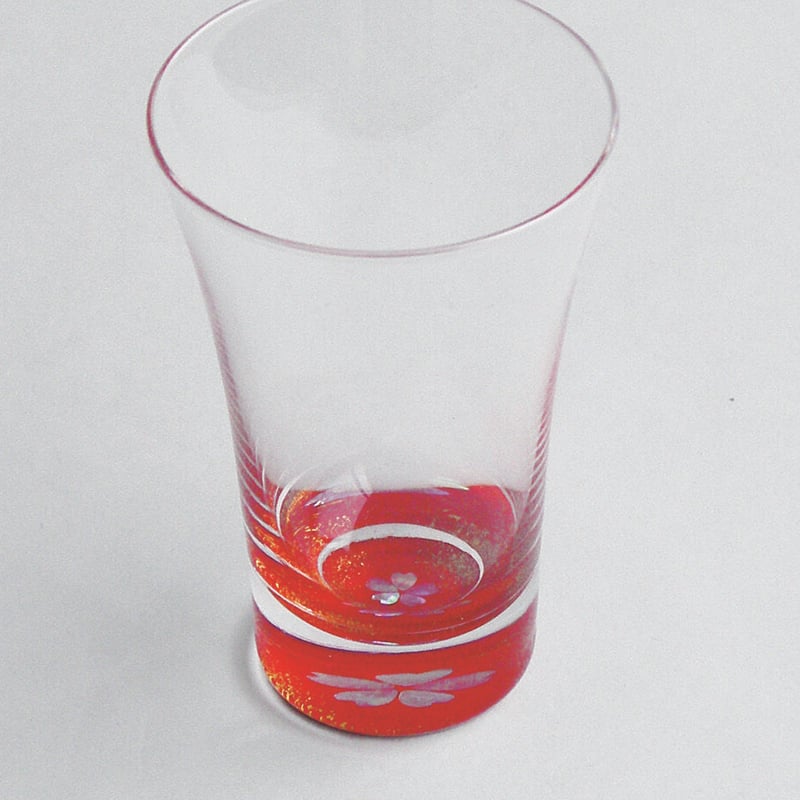 天野漆器】杯（クリスタル）金桜（貝入） | 高岡伝渡 -online shop-