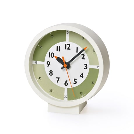 【Lemnos】 fun pun clock with color! for table　ふんぷんくろっく ウィズ カラー フォア テーブル