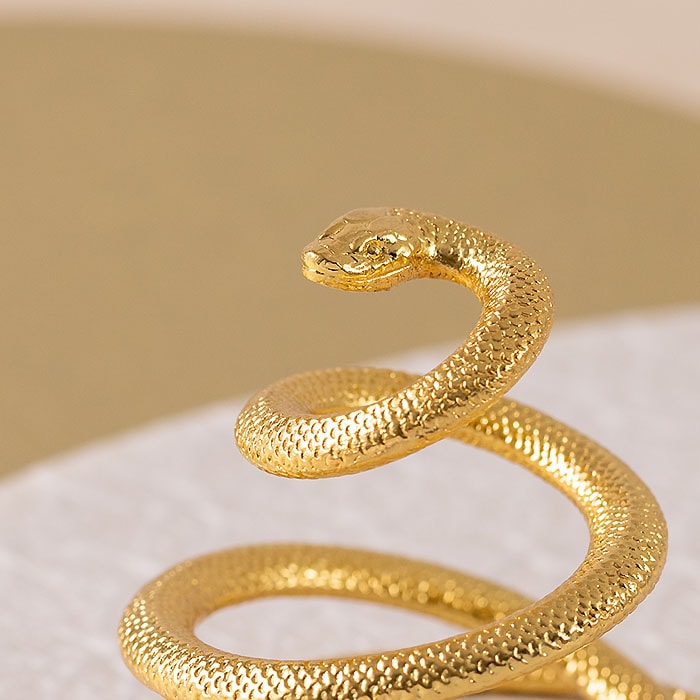 金属製 ゴールド 蛇と宝袋の彫刻 金属製 ゴールド 蛇と宝袋の彫刻 楽天