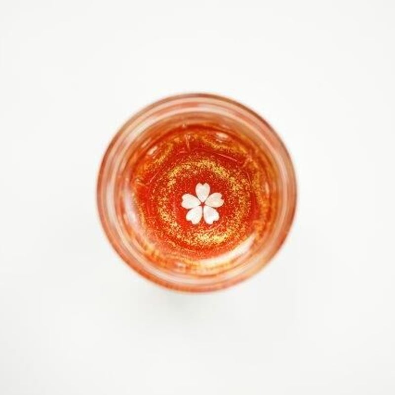 天野漆器】ショットグラス 金桜 黒／朱 | 高岡伝渡 -online shop-