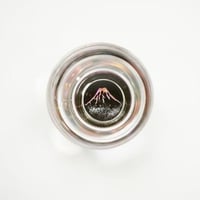 【天野漆器】杯 赤富士（貝入）黒