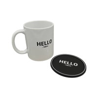 HELLO MUG & COASTER.