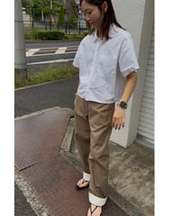 cuffed tapered pants