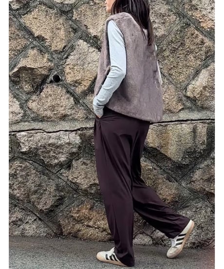 minimal fur vest