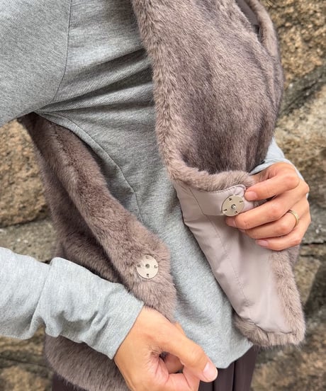 minimal fur vest