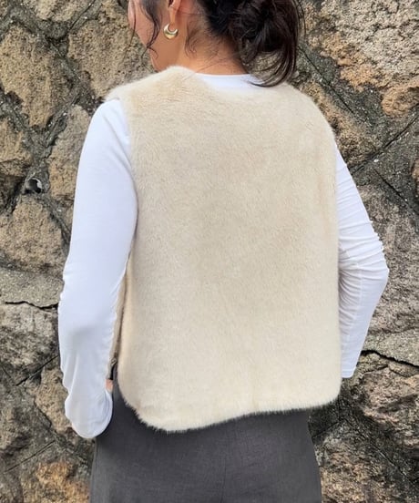 minimal fur vest