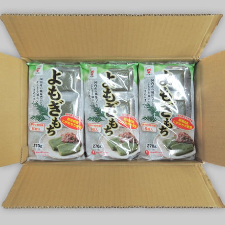 よもぎもち ケース販売 3.24kg (270g✕12袋) 国内産水稲もち米100% [たいまつ] 新潟特選品シリーズ