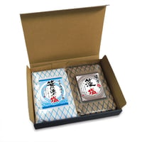 笹川流れの塩 粗塩 藻塩 ギフトセット 700g (350g×2) えん (旧吉野屋) [越後塩] 新潟特選品シリーズ