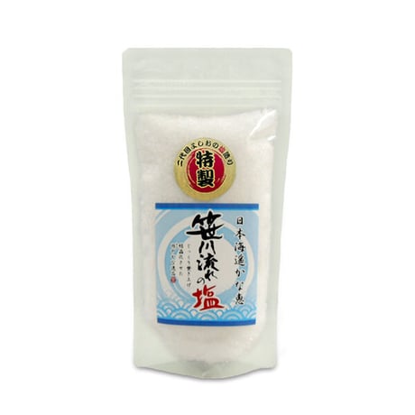 笹川流れの塩 粗塩 180g えん (旧吉野屋) [ ゆうパケット] [越後塩] 新潟特選品シリーズ