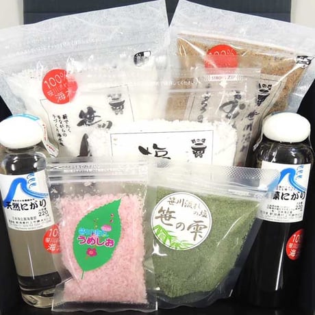 笹川流れの塩ギフトセット 1.2kg 日本海企画 [越の塩] 新潟特選品シリーズ
