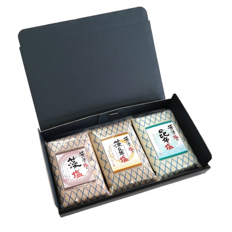 笹川流れの塩 藻昆布塩ギフトセット 1050g (350g×3) えん (旧吉野屋) [越後塩] 新潟特選品シリーズ