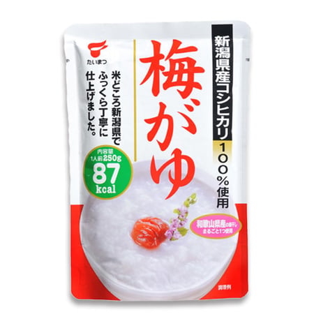 新潟 梅かゆ ケース販売 2.5kg (250g✕10袋) 新潟県産コシヒカリ 100% [たいまつ] 新潟特選品シリーズ