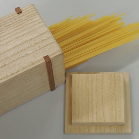 日本桐パスタケース 1kg用 被蓋生成 手鉋仕上 新潟県加茂製  [高橋芳郎タンス店]  新潟特選品シリーズ