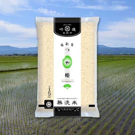 [山形米 令和5年産] 無洗米 山形県産 つや姫 ピロータイプ平袋入 日本全国銘米シリーズ