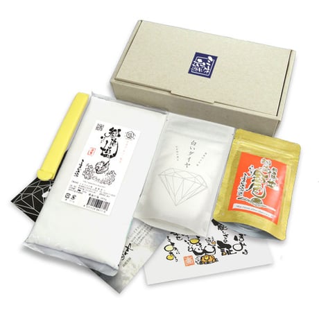 日本海の天然塩ギフトセット 680g (500g+100g+80g) ミネラル工房 [越後塩] 新潟特選品シリーズ