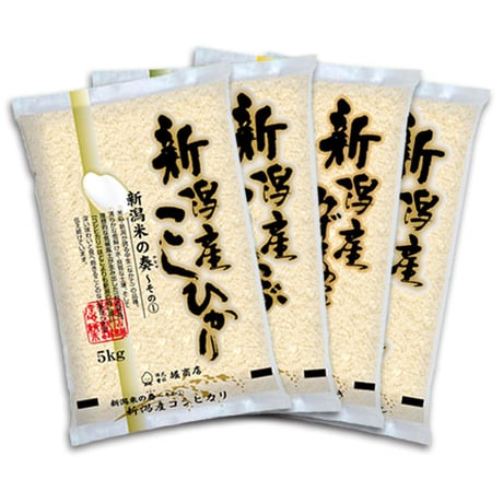 食べ比べセット 新潟四重奏 20kg (5kg×4) [コシヒカリ こしいぶき みずほの輝き ミルキークイーン] 新潟米の奏シリーズ