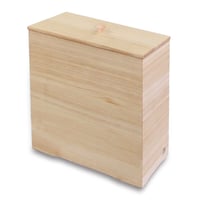 桐米櫃 スリムタワー 10kg用 印籠生成 無垢材 新潟県加茂製 [野本桐函製作所] 新潟特選品シリーズ