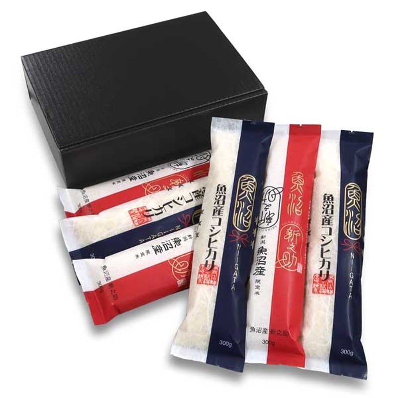 新潟米 令和5年産] 魚沼産新之助 × 魚沼産コシヒカリ スティックパック