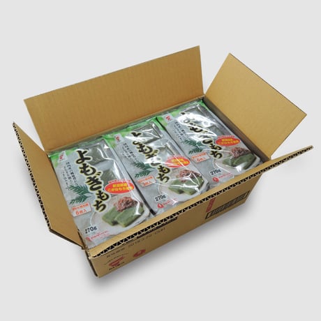 よもぎもち ケース販売 3.24kg (270g✕12袋) 国内産水稲もち米100% [たいまつ] 新潟特選品シリーズ