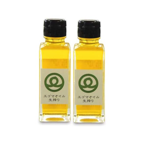 エゴマオイル ギフト2本セット 生搾り (100g×2本) 無農薬栽培  川上農園 [越後五泉] プレミアムオーガニック 新潟特選品シリーズ