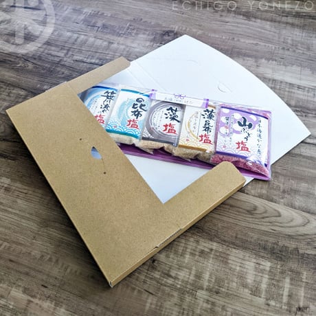笹川流れの塩 五塩(ご縁)結び 200g  (40g×5) えん (旧吉野屋) [ ゆうパケット] [越後塩] 新潟特選品シリーズ