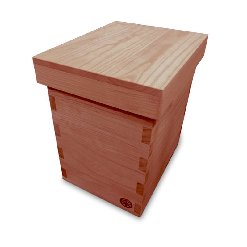 akiny　桐米びつ10キロ用　柿渋塗り 伝説の桐米びつ10キロ用スライドタイプ 柿渋塗り 【新米の美味し