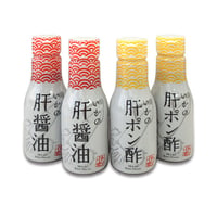 いかの肝調味料セット  800ml (200ml×4) 肝醤油×2 ポン酢×2 飛鳥フーズ [料亭の造り醤油] 新潟特選品シリーズ