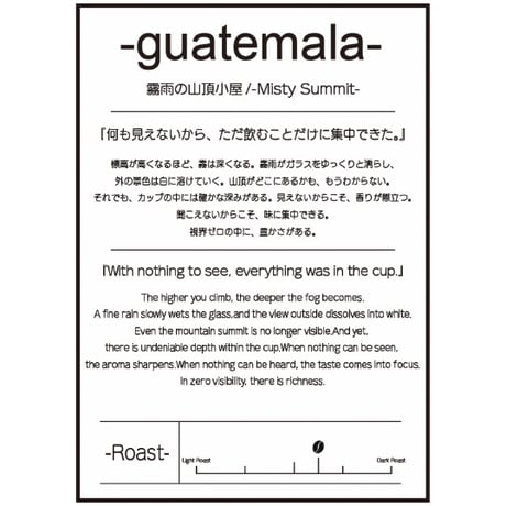 Guatemala -Misty Summit-