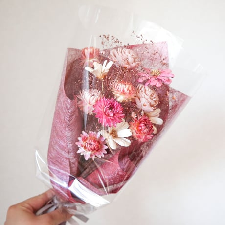 Bouquet de fleurs séchées 【Rose】/ ドライフラワーブーケ【ピンク】#41