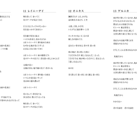 ニジノダンガン 17曲 (Download)「2008年音源作品」＋歌詞データ