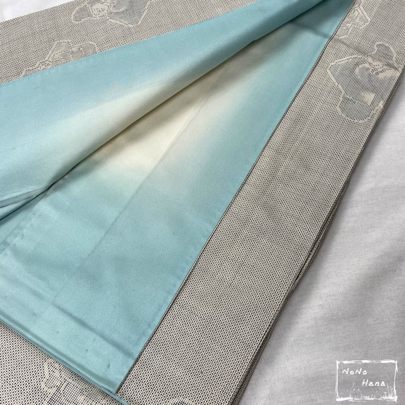 大島紬】正絹 白大島 白蚊絣に翁 | 野の花