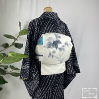 IS702 逸品 白大島 大島紬 蚊絣 正絹 丈166 トールサイズ eeda5868a2a175af011456f0d9dca4