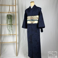 大島紬】正絹 白大島 白蚊絣に翁 | 野の花